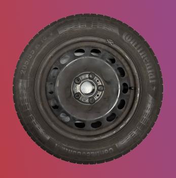 Preview: Continental Sommerreifen auf Stahlfelgen SKODA OCTAVIA - 205/55R16 - 4 Stück